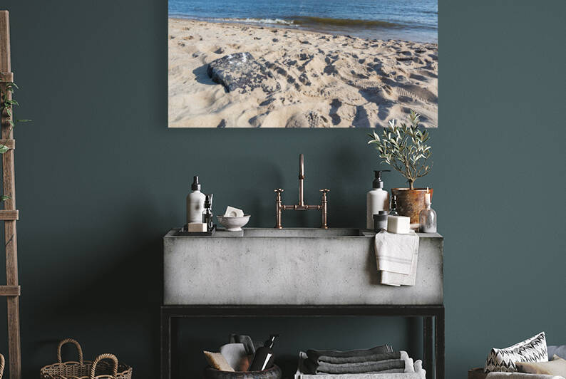 City beach at he Elbe River in Hamburg by caladoart