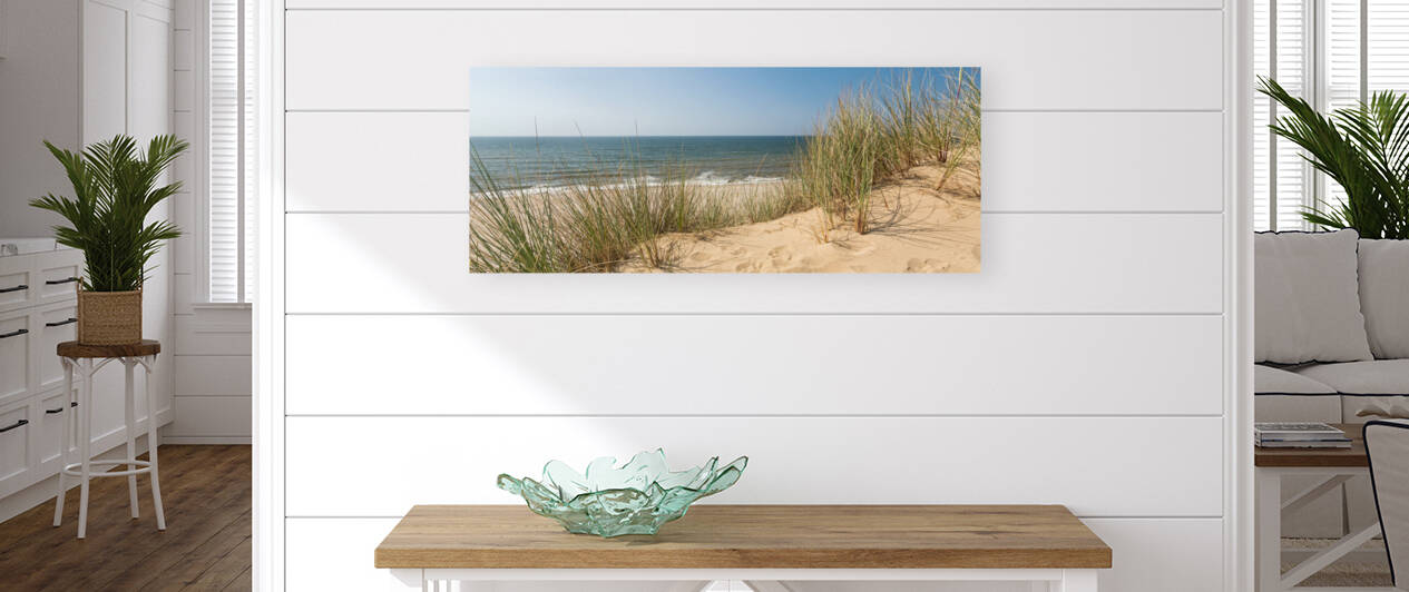 Dune panorama on the island of Sylt at the North Sea by caladoart