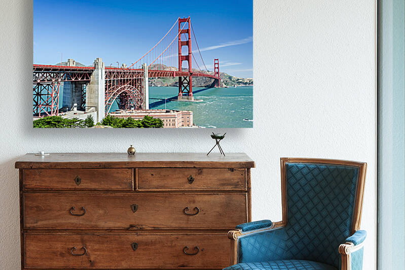 Golden Gate Bridge in San Francisco by caladoart