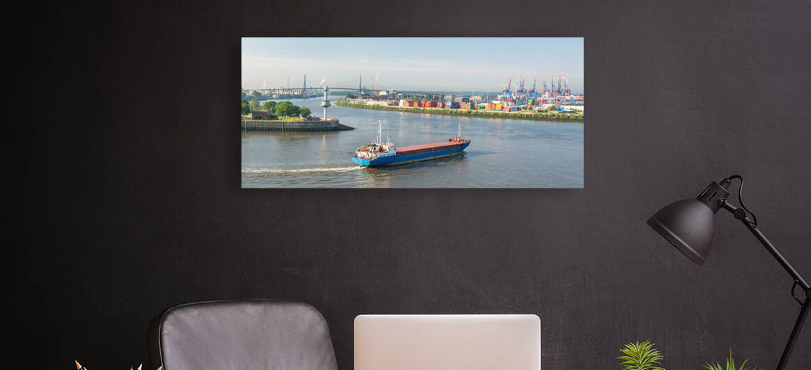 Harbor Panorama by caladoart