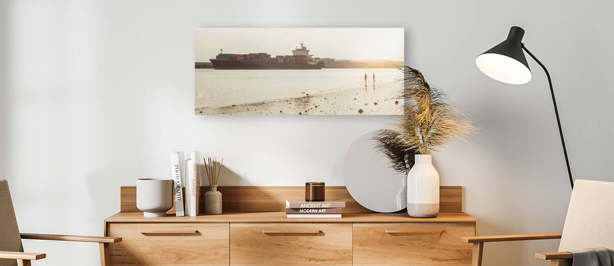 Urban Beach Sunset by caladoart