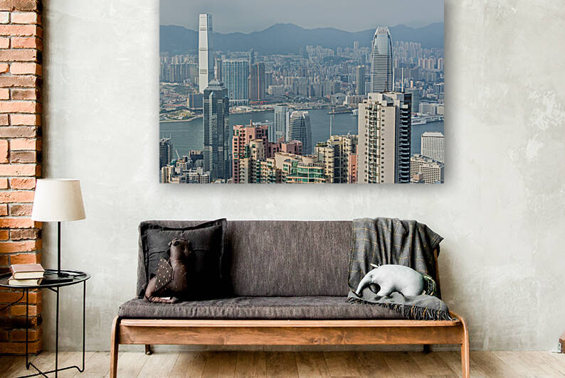 Hong Kong Kowloon and Island by caladoart
