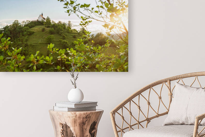 Chapel on a Hill by caladoart