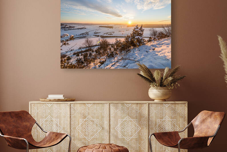Snowy Winter Landscape by caladoart