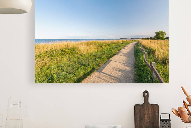 Footpath at the Baltic Sea by caladoart