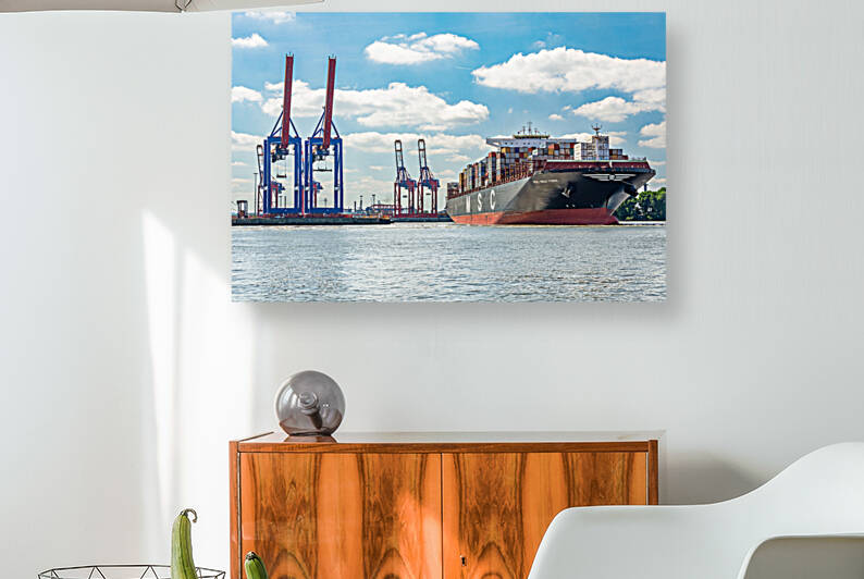 Hamburg Harbor by caladoart