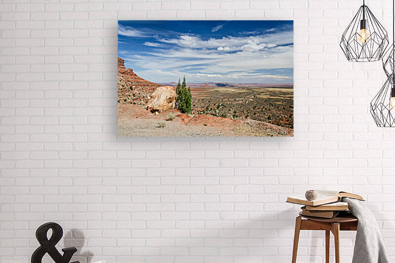 Rock in the desert in Utah USA by caladoart