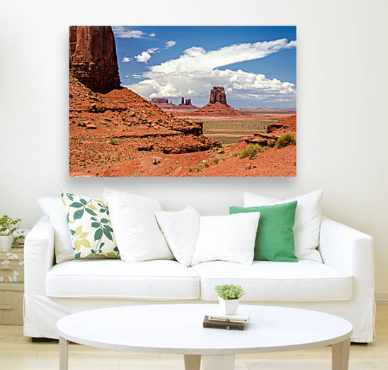 Mesas in Monument Valley by caladoart