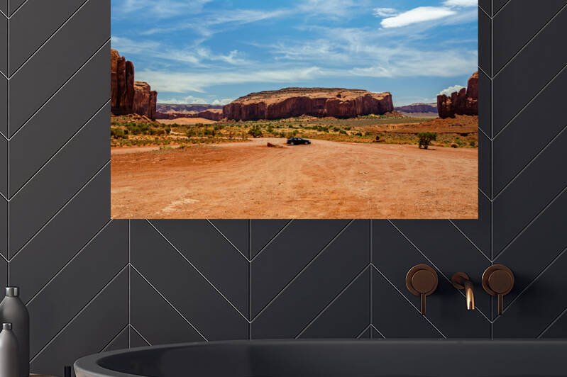 Road Trip in Monument Valley by caladoart