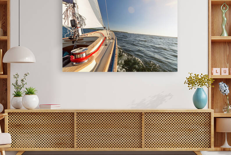 Sailing on the Baltic Sea in North Germany by caladoart