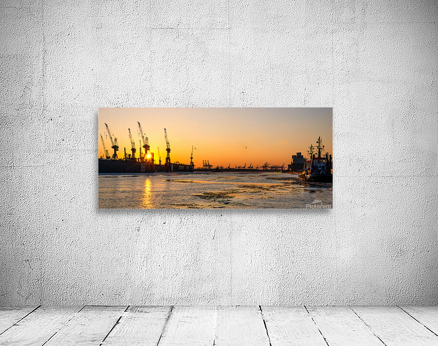 Elbe River Sunset Wall Preview