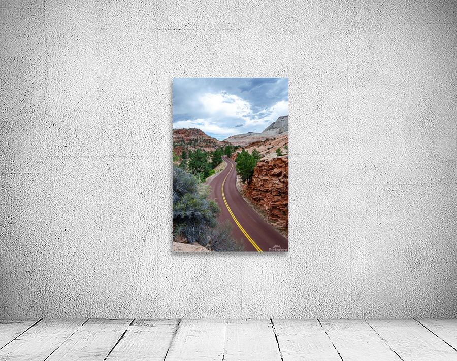 Curvy Desert Road Wall Preview