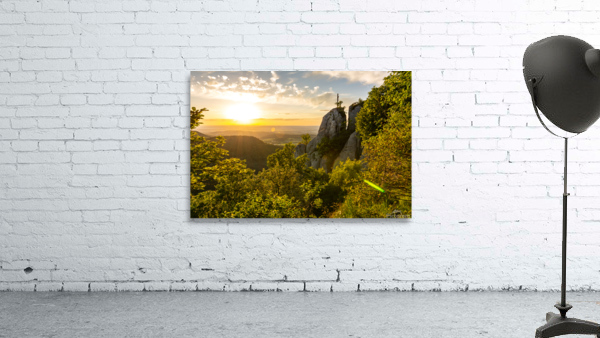 Sunset Mountain View Wall Preview