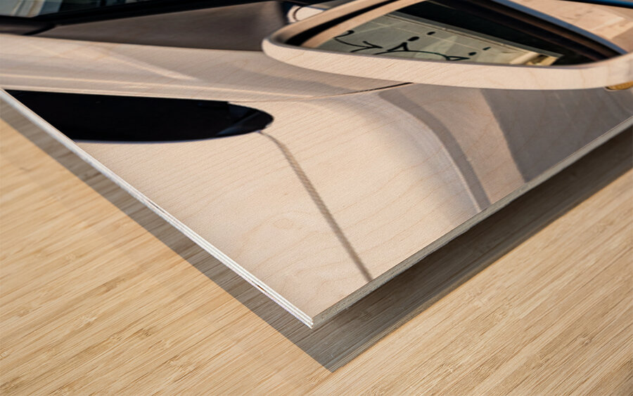 Double Mirror Wood print