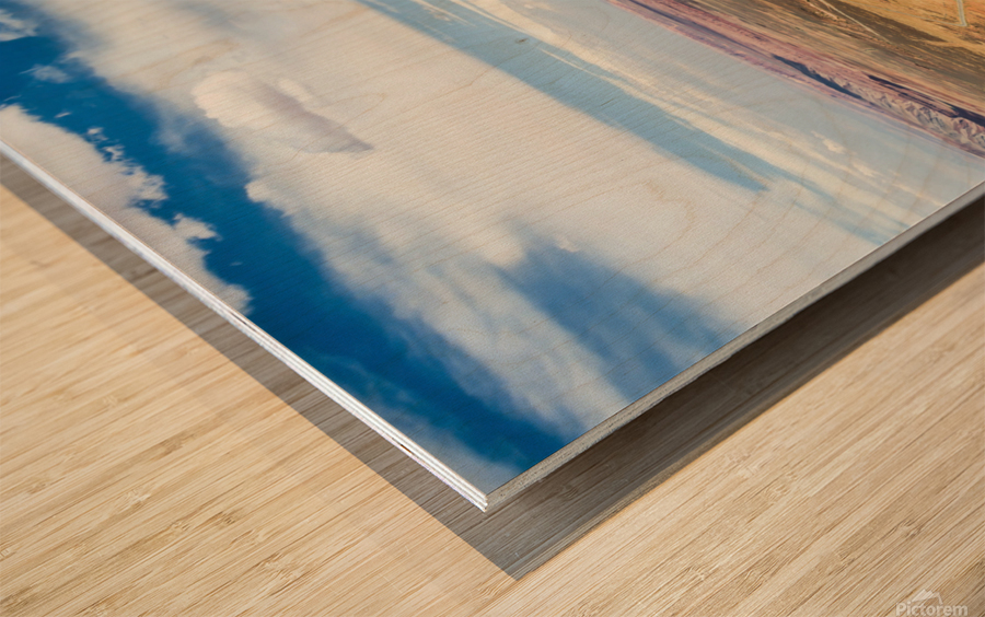 Colorful Desert Wood print
