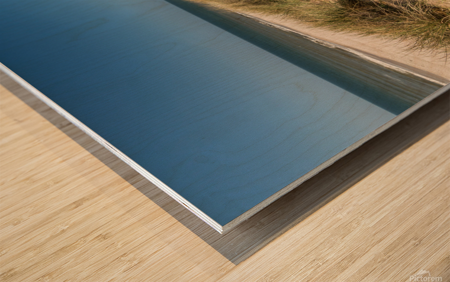 Hiking in the Dunes Wood print