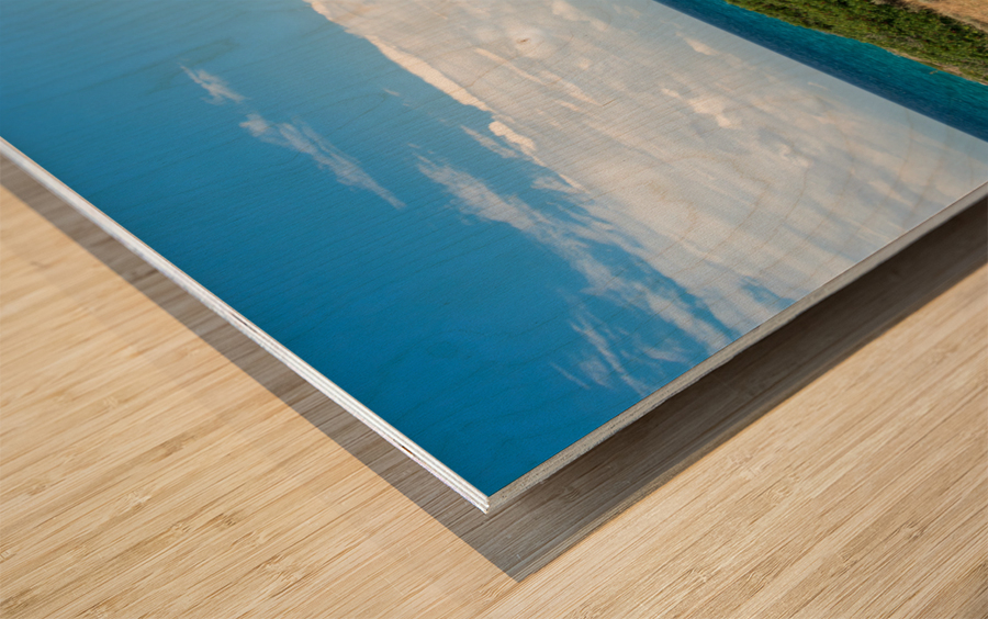 Mediterranean Ocean Trail Impression sur bois