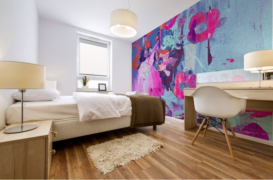 Flower Gunshot Mural print