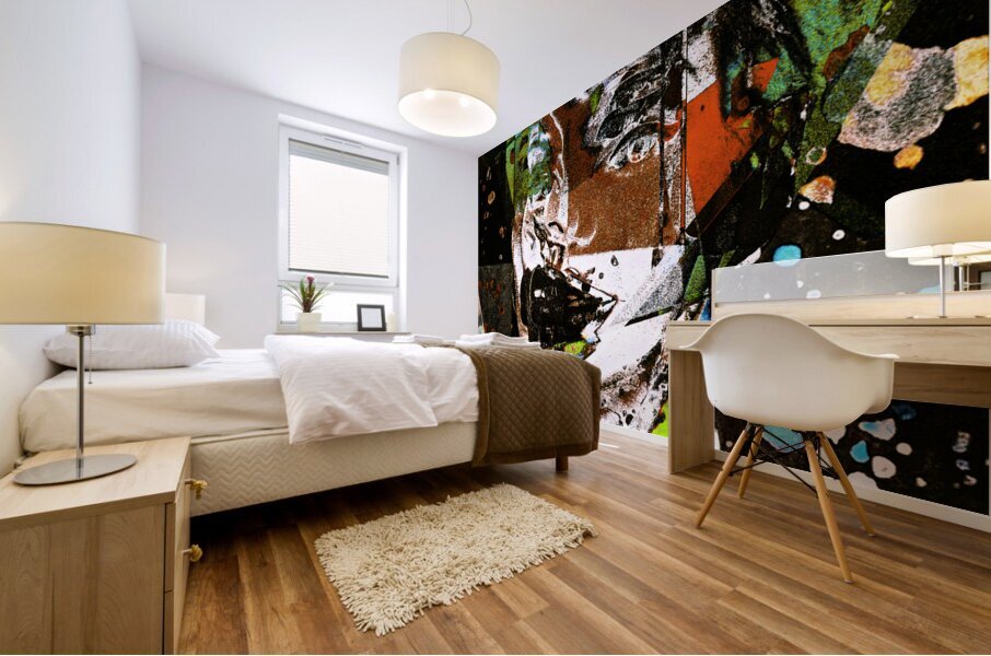 Multiple Faces Mural print