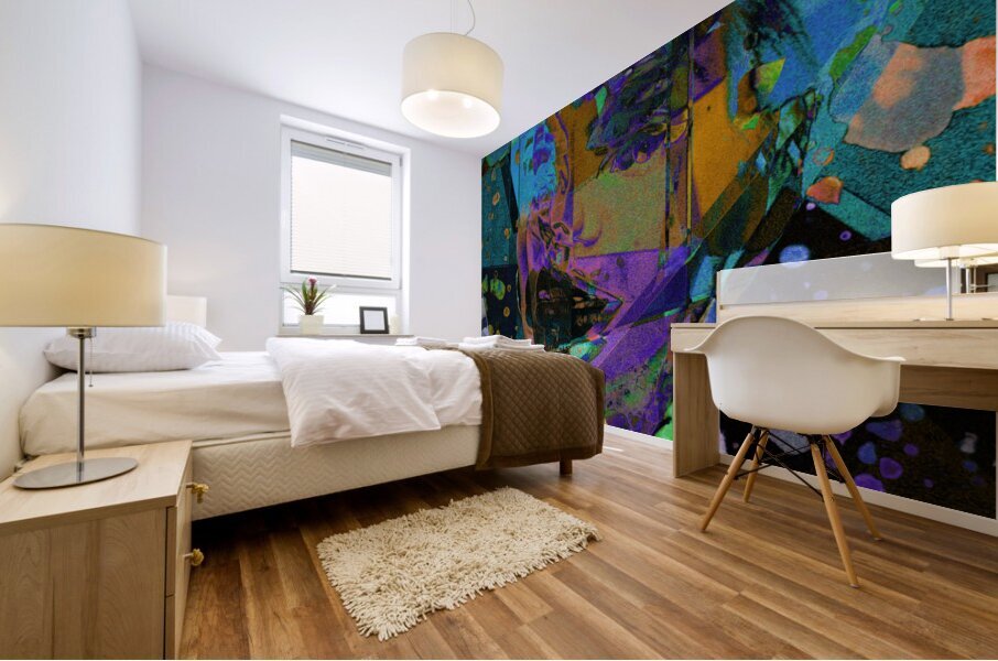Multiple Faces Mural print