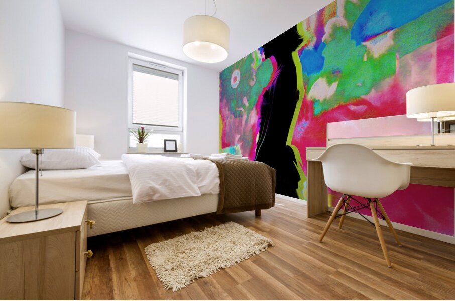 Flowerrescent Mural print