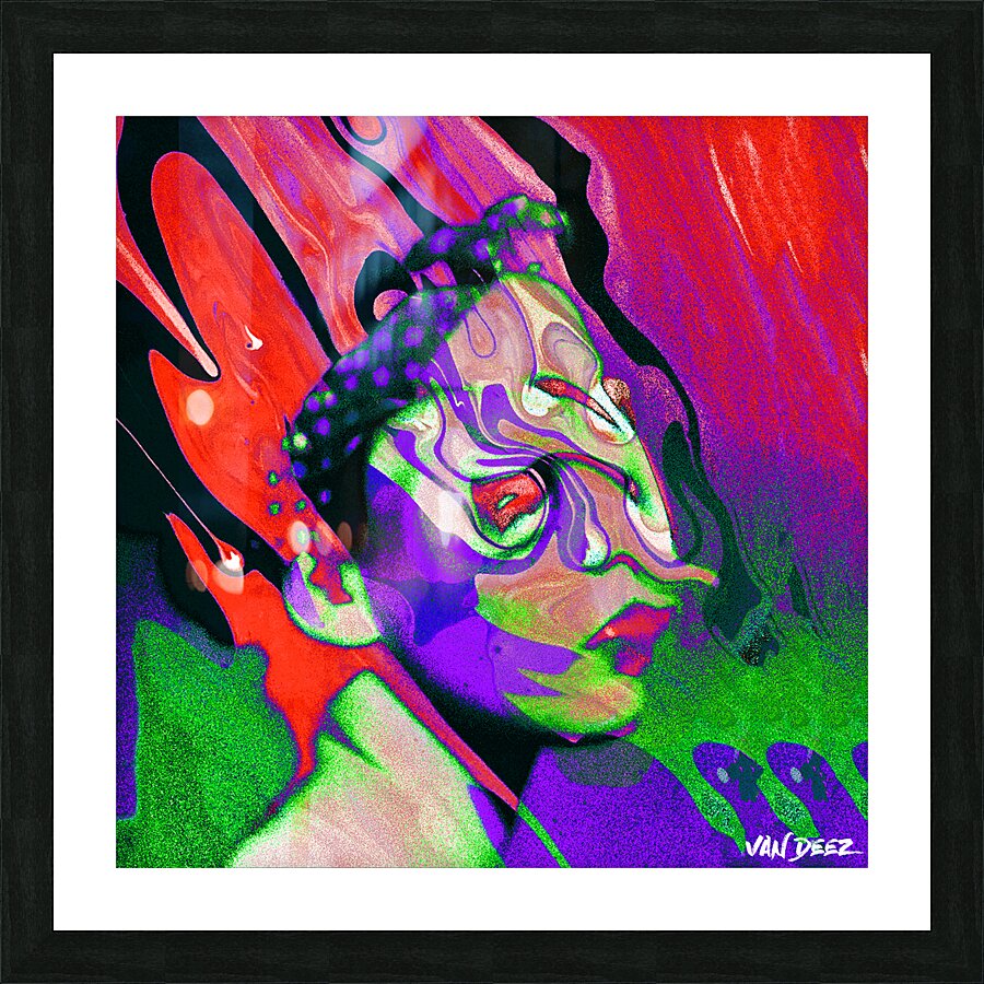 Van Dam Mageras Mask Picture Frame print