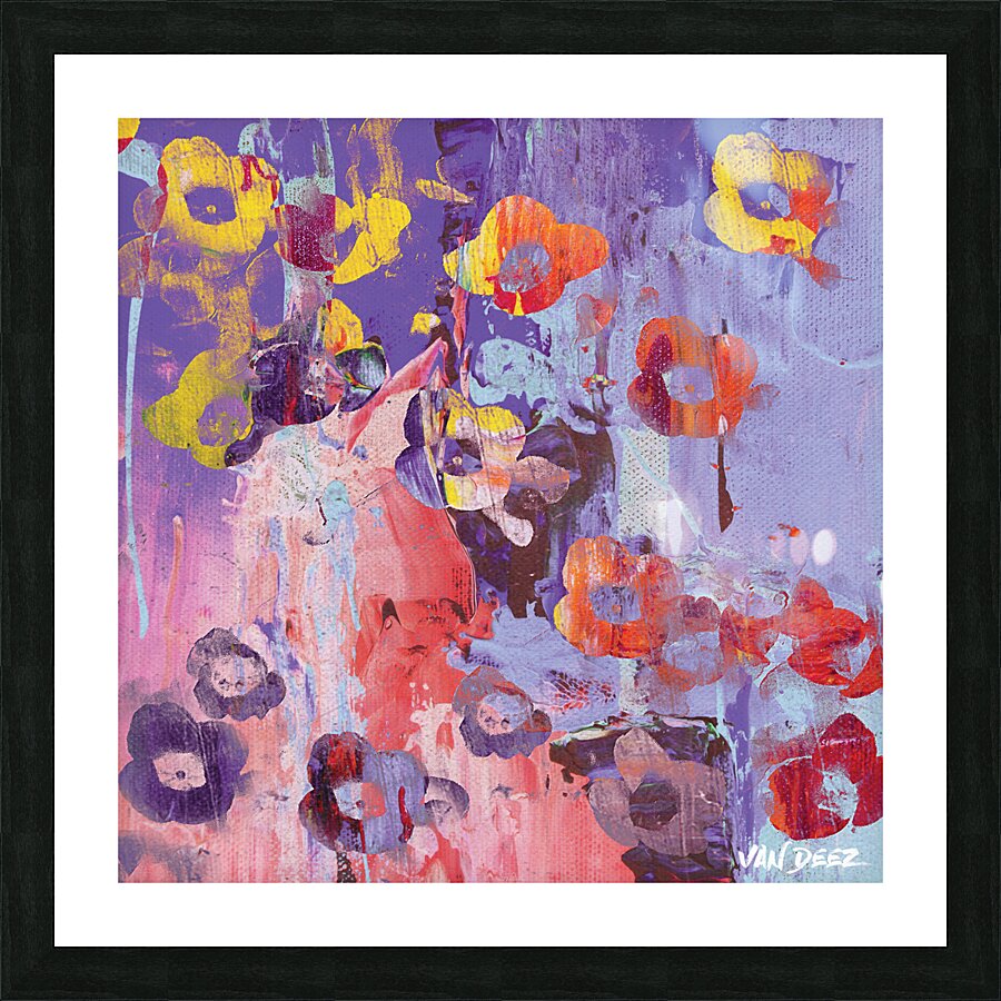 Flower Gunshot Picture Frame print