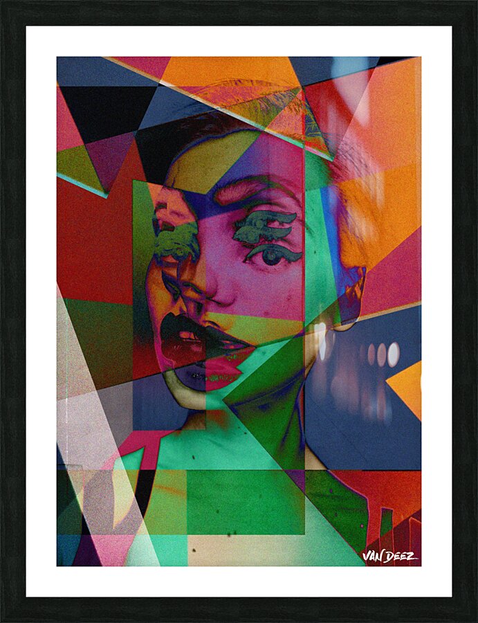 Multiple Faces Picture Frame print