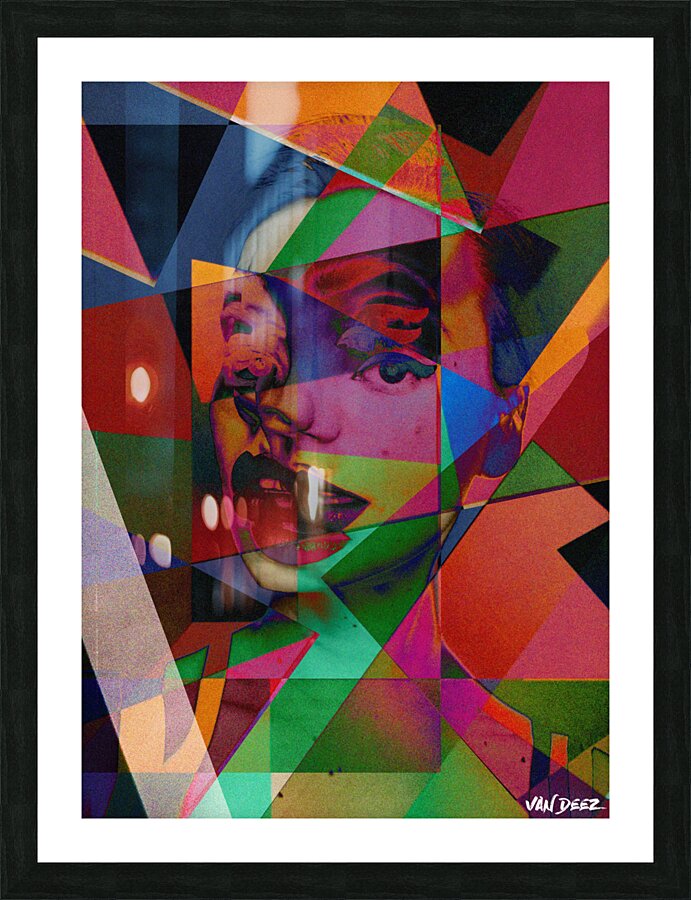 Multiple Faces Picture Frame print