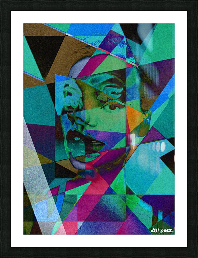 Multiple Faces Picture Frame print