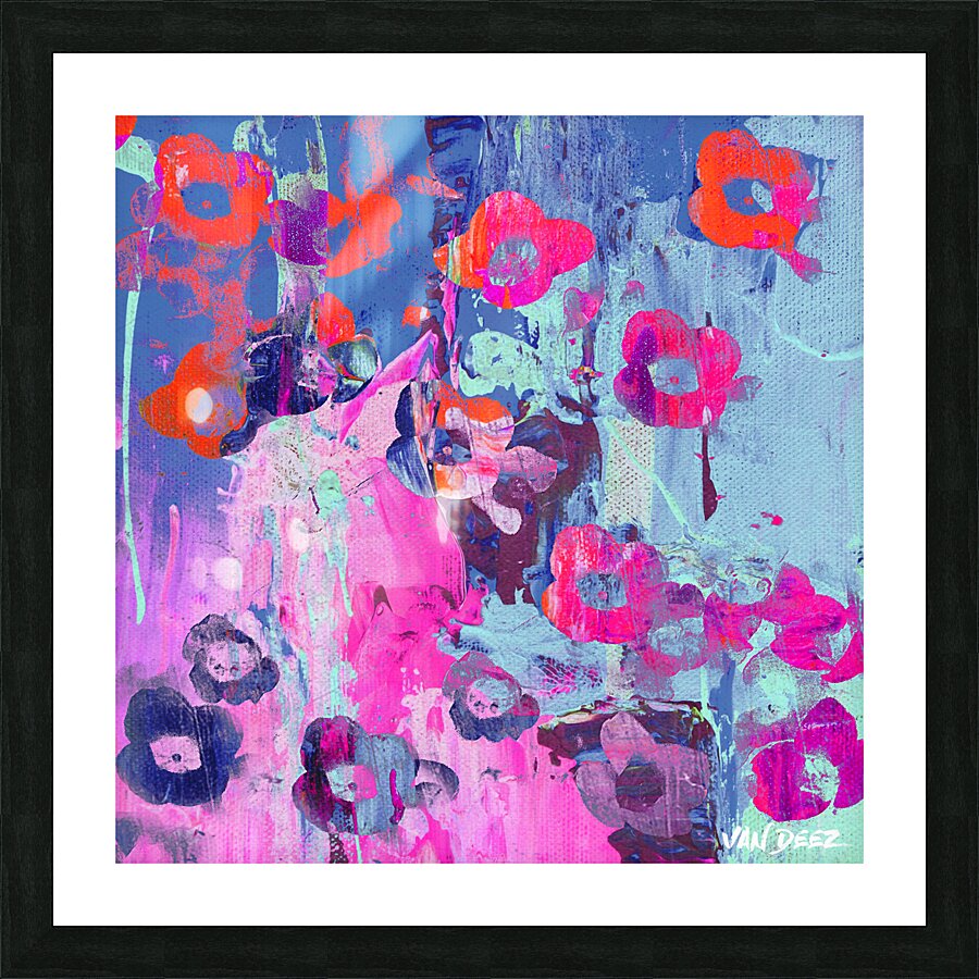 Flower Gunshot Picture Frame print