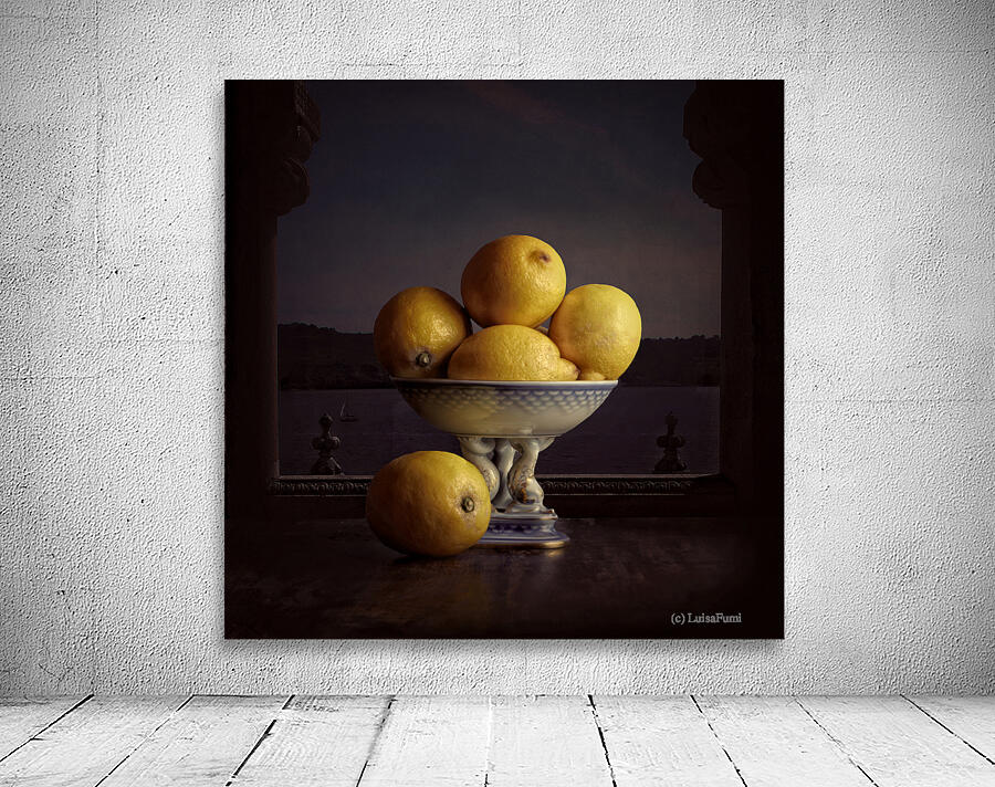 Lemons on the windowsill  Wall Preview
