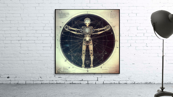Vitruvian Robot Wall Preview