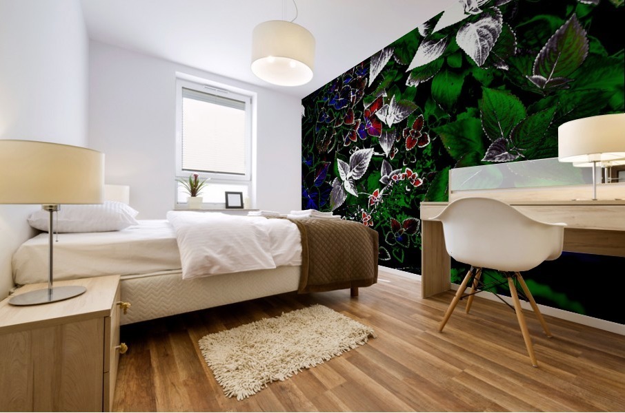Silver Mural print