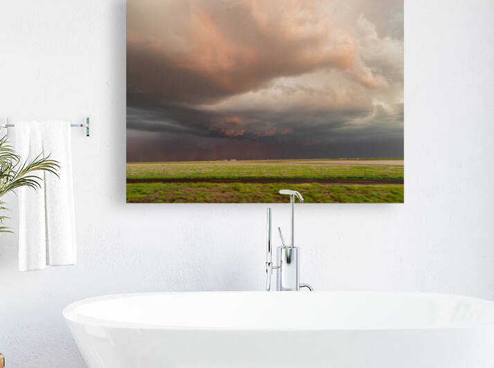 Thunderstorm over the sky in Amarillo country side area by Kit Leong
