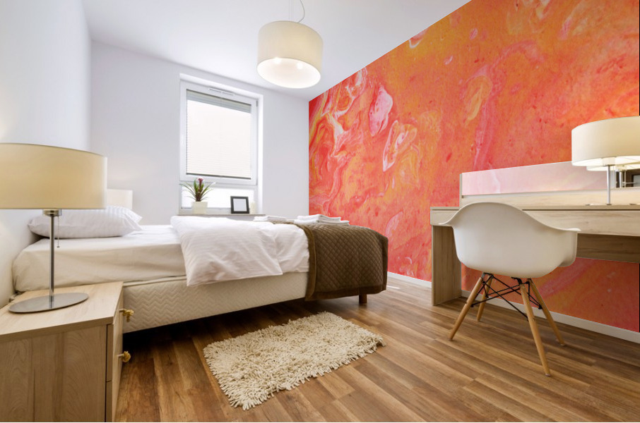 Peachy Mural print