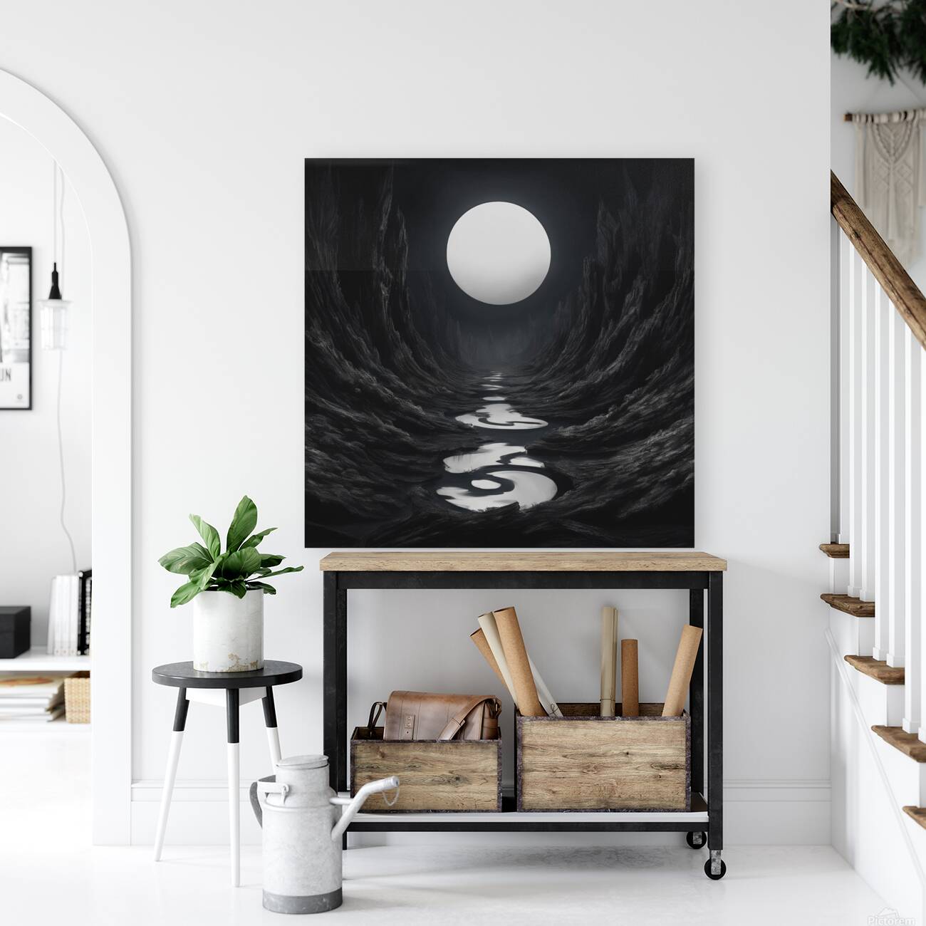 Black night  wall art Reproduction