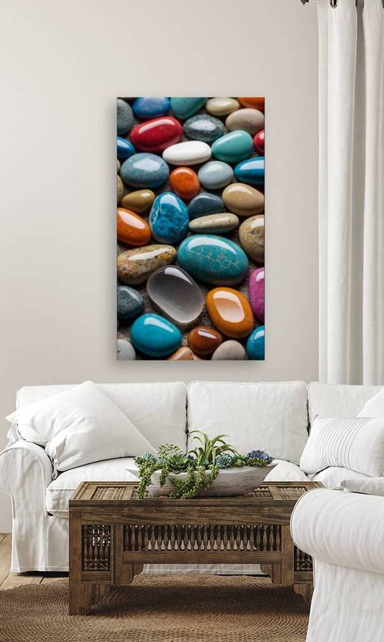 Default 4K colorful stones background colored bea wall art by Mohamed mohey eldin khalil