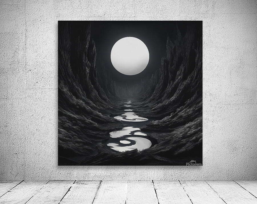 Black night  wall art Wall Preview