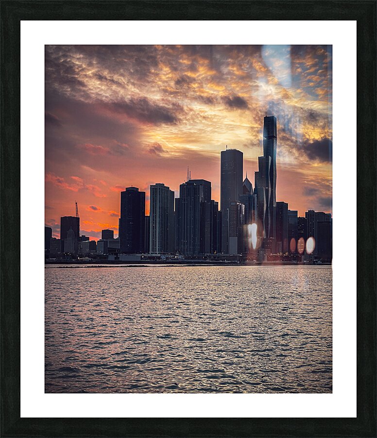 Windy City Picture Frame print