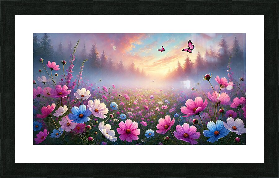 Dreamy Wildflower  Picture Frame print