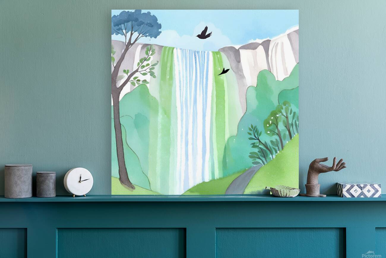 waterfall cascading Reproduction