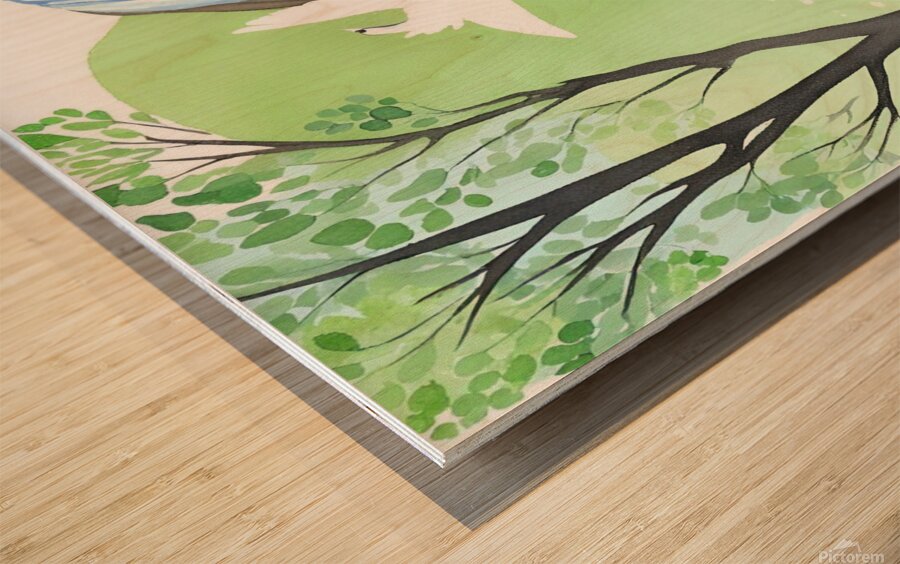 waterfall Wood print