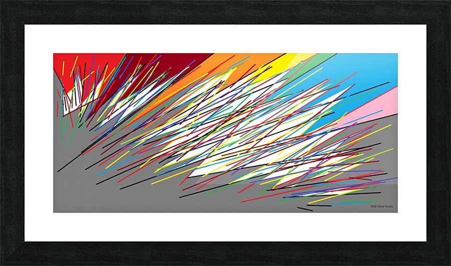 Pixels Picture Frame print