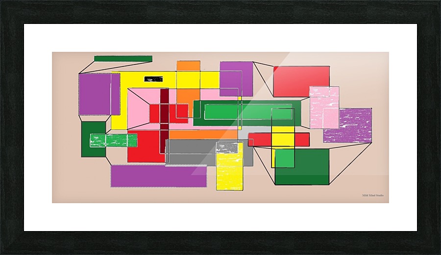 Color blocks Picture Frame print