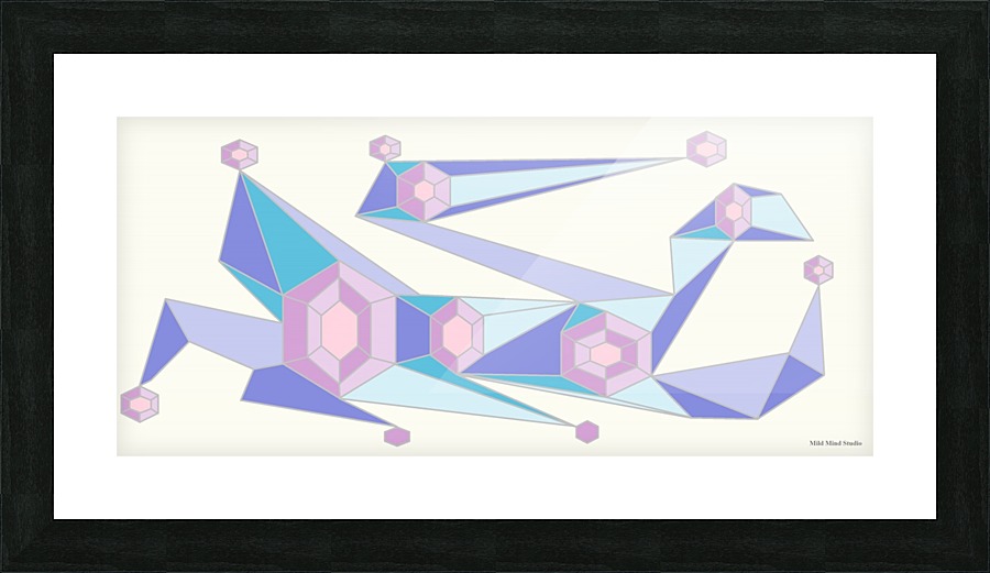 Harlequin Picture Frame print