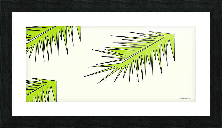 Green fish Picture Frame print