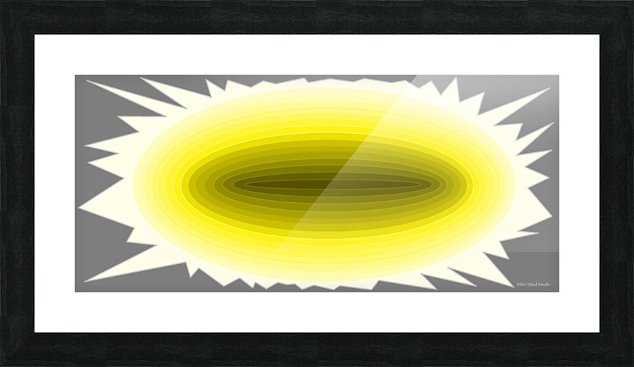 The black hole Picture Frame print