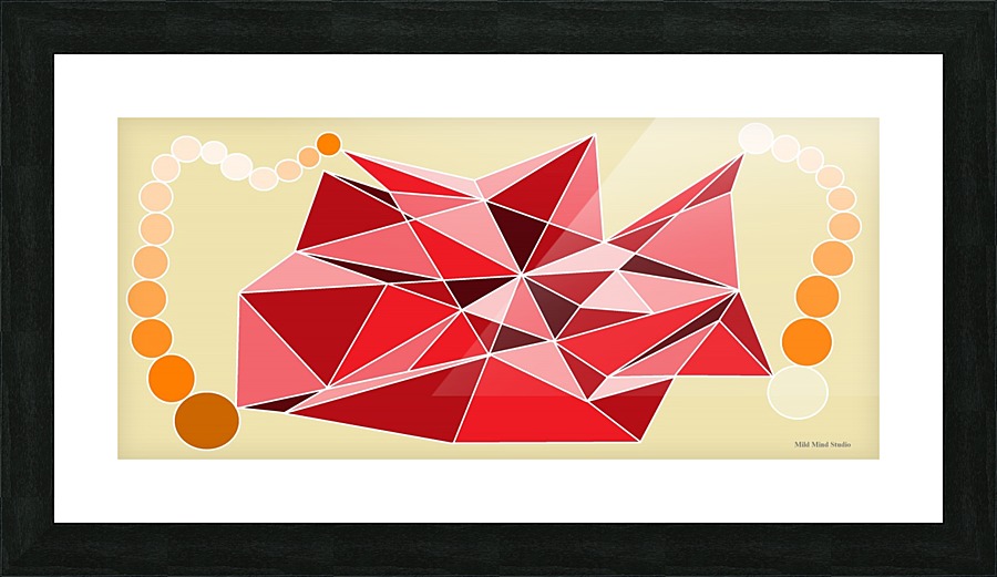 Red Picture Frame print