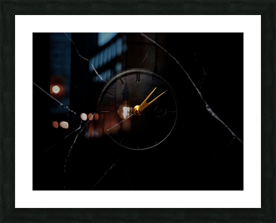 Cracked Marble Picture Frame print